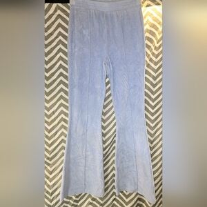 Aerie Soft Baby Blue Ribbed Lounge Pants Size Small Long